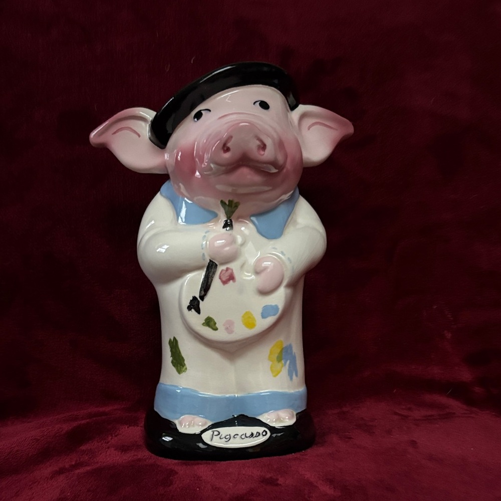Charming Pig Artist Ceramic Bank by Pig Invasions